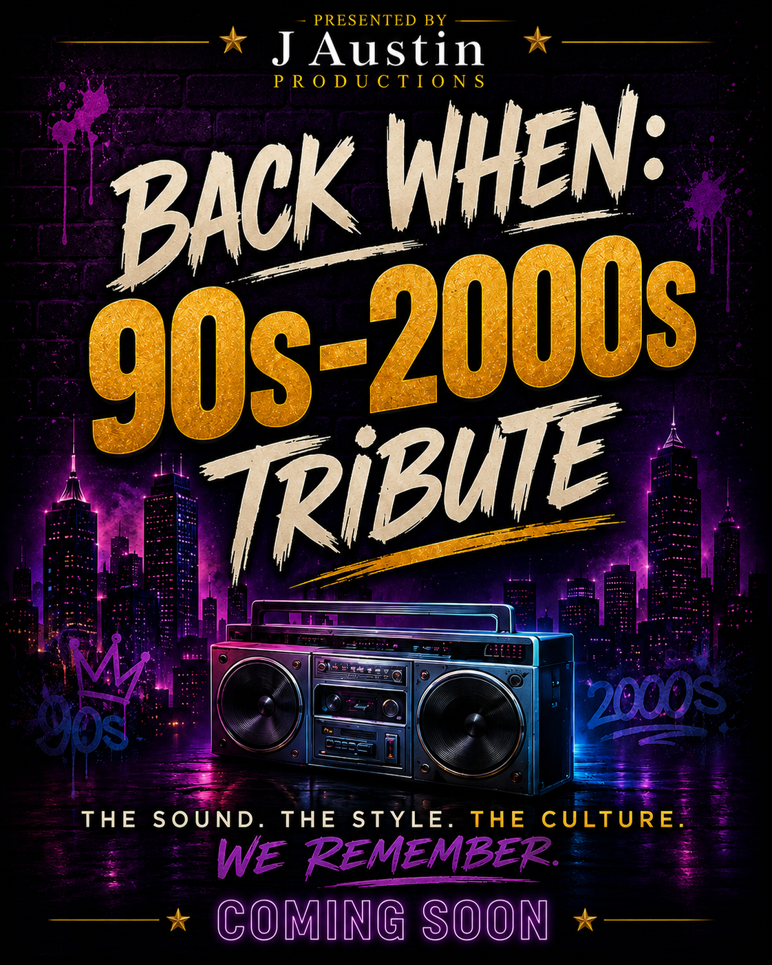 Back When: A 90s-2000s Tribute production artwork