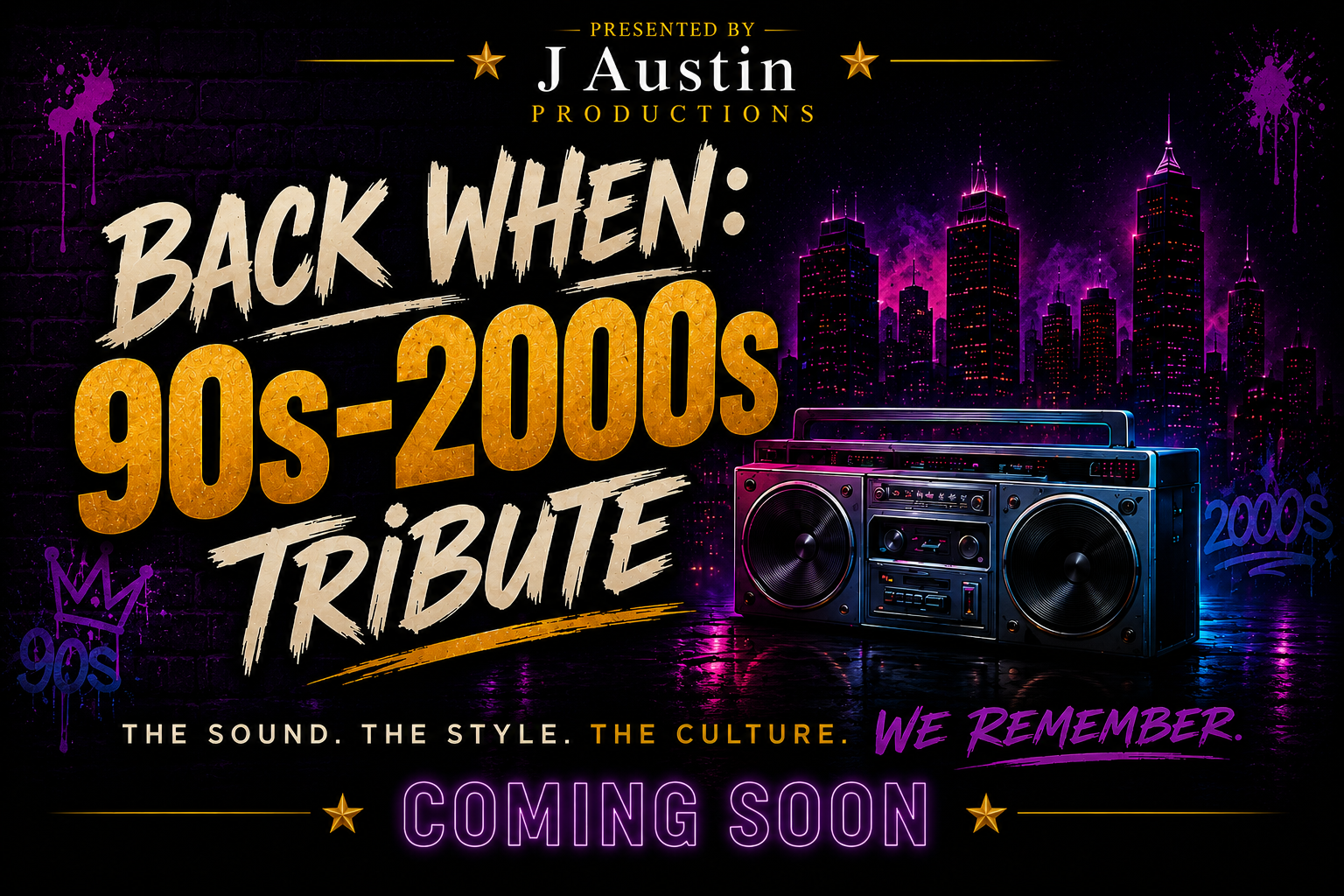 Back When: A 90s-2000s Tribute production artwork